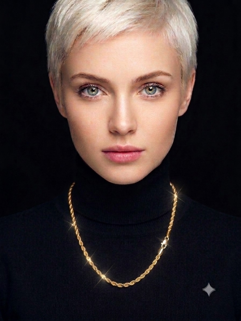 Elegant Gold Plated Rope Chain Necklace - Women Jewelry NEW!!